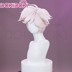 DokiDoki Anime Hell Hotel Cosplay Wig Pink Short Pre Crimped