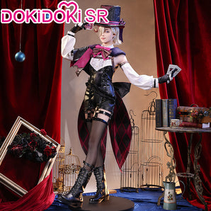 【S/XL/Shoes Ready For Ship】DokiDoki-SR Game Genshin Impact Cosplay Fontaine Lyney Costume / Shoes