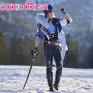 【Ready For Ship】DokiDoki-SR Game Genshin Impact Cosplay  Kaeya Costume / Shoes  Men