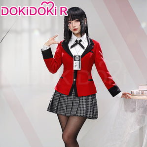 DokiDoki-R Anime Kakegurui Cosplay Yumeko Jabami Cosplay School Uniform Women Costume