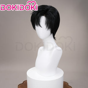 【Front Lace】DokiDoki Game Love And Deepspace Cosplay Zayne Wig Short Straight Black Hair