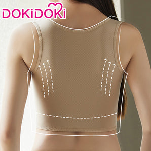 【Ready For Ship】DokiDoki-Cosplay Corset Bottoming Vest Skin Tone/Black Costume