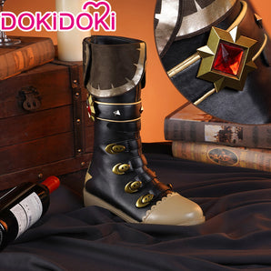 【 Ready For Ship】【Last Batch】 DokiDoki-SR Game Genshin Impact  Diluc Cosplay Costume/Shoes