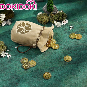 【In Stock】DokiDoki Game Genshin Impact Props Cosplay Mora Gold Coin Metal Zhongli / Childe Cosplay Accessories