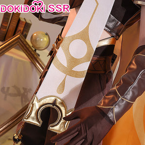 【Ready For Ship】DokiDoki-SSR Game Genshin Impact Cosplay Male Traveler Sora Costume Kong Aether Costume / Shoes