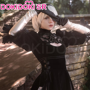 【Ready For Ship】DokiDoki-SR Cosplay Game  Cosplay Black Dress Costume Women