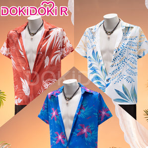 【In Stock】【Size S-2XL】DokiDoki-R Game Love And Deepspace Cosplay Sylus / Xavier / Zayne / Rafayel / Caleb Costume Tops Only Summer Beach Blaze / Subtly Wild / Bright Spotlight