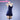 【In Stock】【Size XS-3XL】DokiDoki-N Anime Cosplay Women Costume Dark Blue Spaghetti Strap Dress