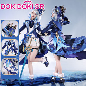 【Ready For Ship】【Size S-2XL】DokiDoki-SR Game Genshin Impact Cosplay Fontaine Furina Costume Dark Furina Focalors