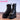 【22CM】DokiDoki Height Increasing Shoes / Elevator Shoes Martin Boots Black Invisible Thick-Soled 22 CM Platform Shoes