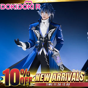 【Glowing】【Size S-3XL】DokiDoki-R Game Genshin Impact x FES Cosplay Flins Costume Song of the Welkin Moon Kyryll Chudomirovich Flins Nod Krai