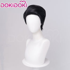 DokiDoki Game Cosplay Wig Short Black Smooth Hair