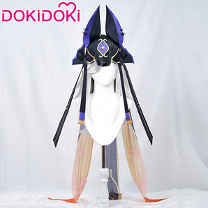 【Ready For Ship】DokiDoki Game Genshin Impact Cyno Cosplay Long White Wig / Hat Sumeru