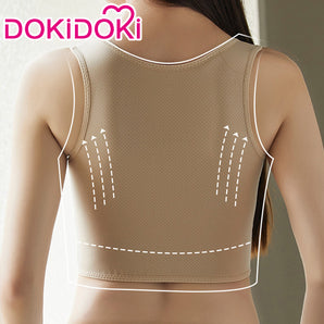 【In Stock】DokiDoki-Cosplay Corset Bottoming Vest Skin Tone/Black Costume