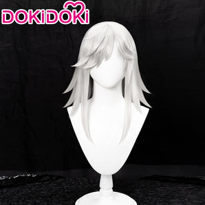 【Ready For Ship】DokiDoki Game Genshin Impact Cyno Cosplay Long White Wig / Hat Sumeru